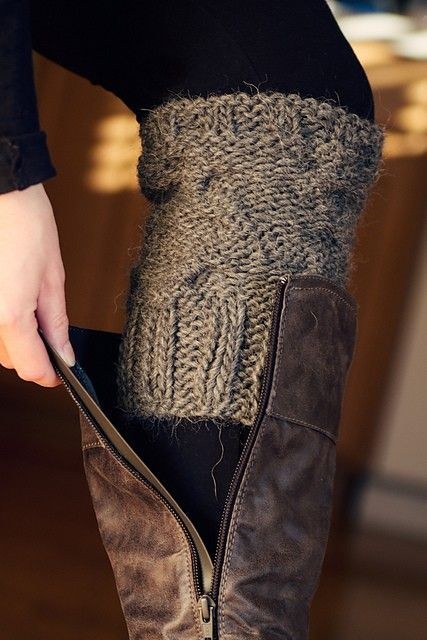 11-Cut-part-of-the-arm-off-of-an-old-sweater-to-make-boot-warmers-31-Clothing-Tips-Every-Girl-Should-Know-old-sweater